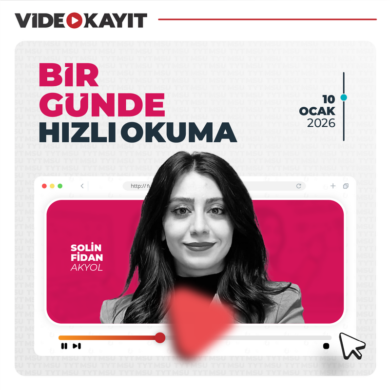 Farklı YKS - 1 Günde Hızlı Okuma | Video Kayıt