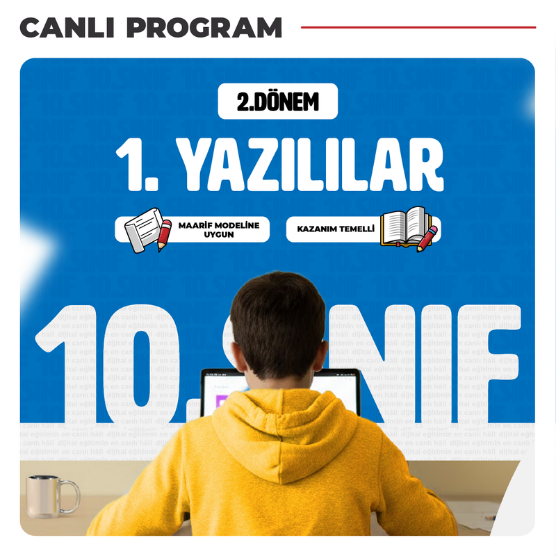 Farklı YKS - 10. Sınıf 2. Dönem 1. Yazılı Çalışmaları | Canlı Program