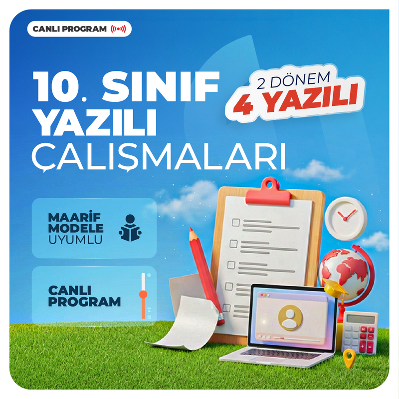 Farklı YKS - 10. Sınıf Yazılı Çalışmaları 2027 | Canlı Program
