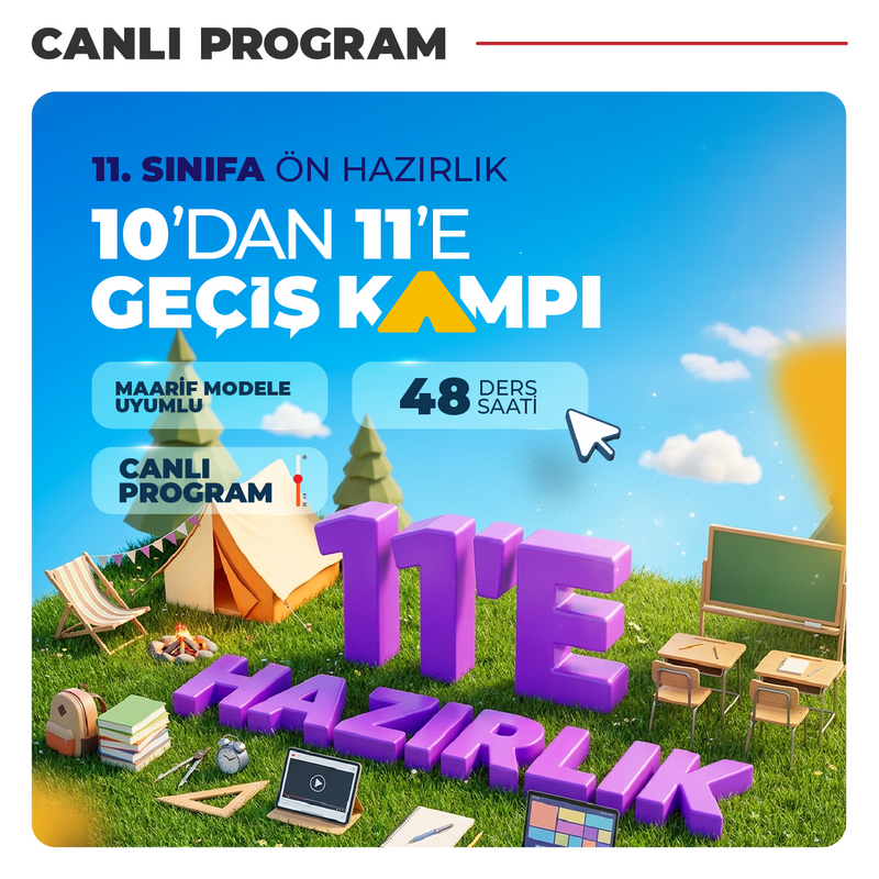 Farklı YKS - 10'dan 11'e Geçiş Kampı | Canlı Program