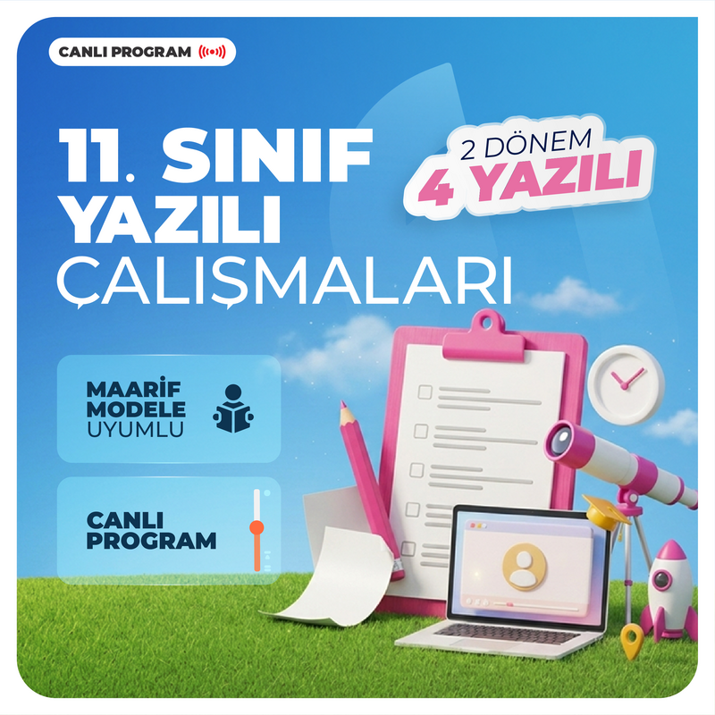 Farklı YKS - 11. Sınıf Yazılı Çalışmaları 2027 | Canlı Program