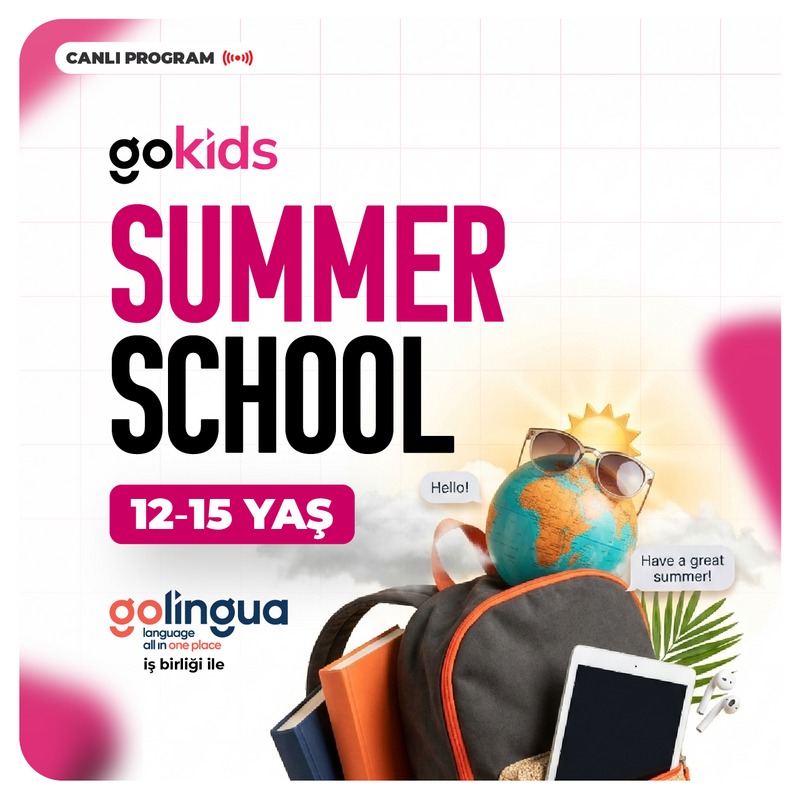 Farklı İngilizce - 12-15 Yaş Summer School | Canlı Program