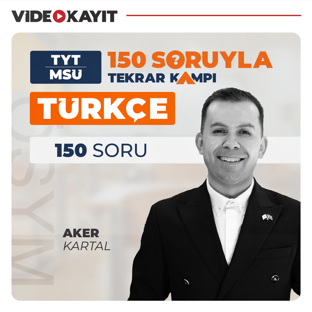 150 Soruda TYT MSÜ Türkçe Tekrar Kampı | Video Kayıt