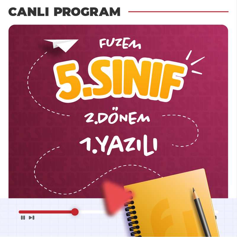 Farklı LGS - 5. Sınıf 2. Dönem 1. Yazılı Çalışmaları | Canlı Program