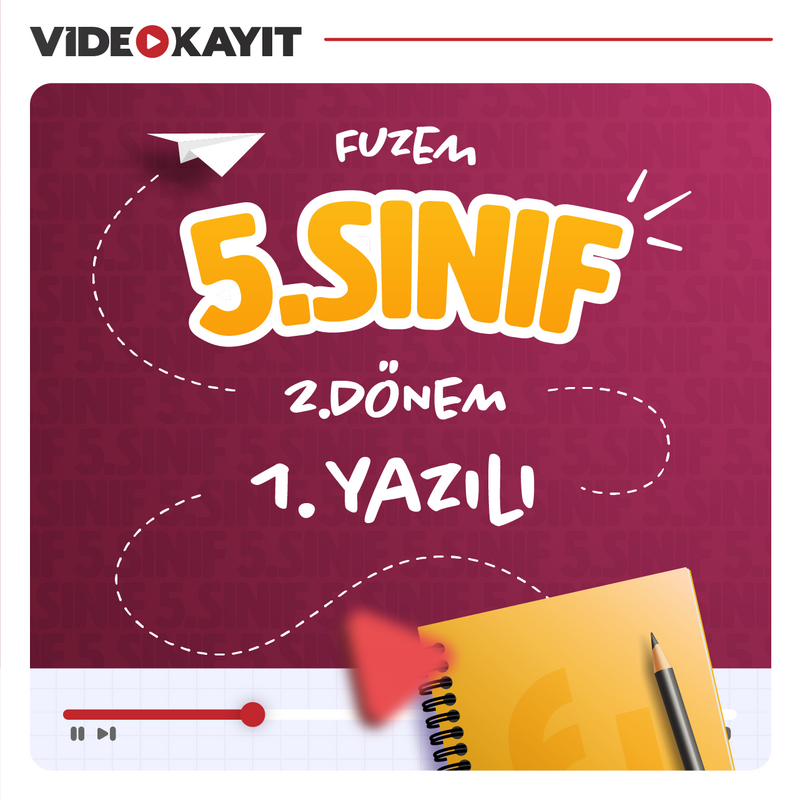Farklı LGS - 5. Sınıf 2. Dönem 1. Yazılı Çalışmaları | Video Kayıt
