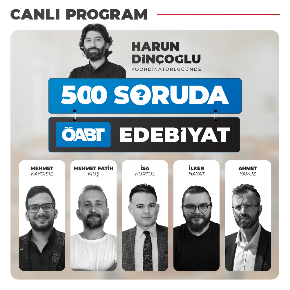 500 Soruda Edebiyat ÖABT | Canlı Program