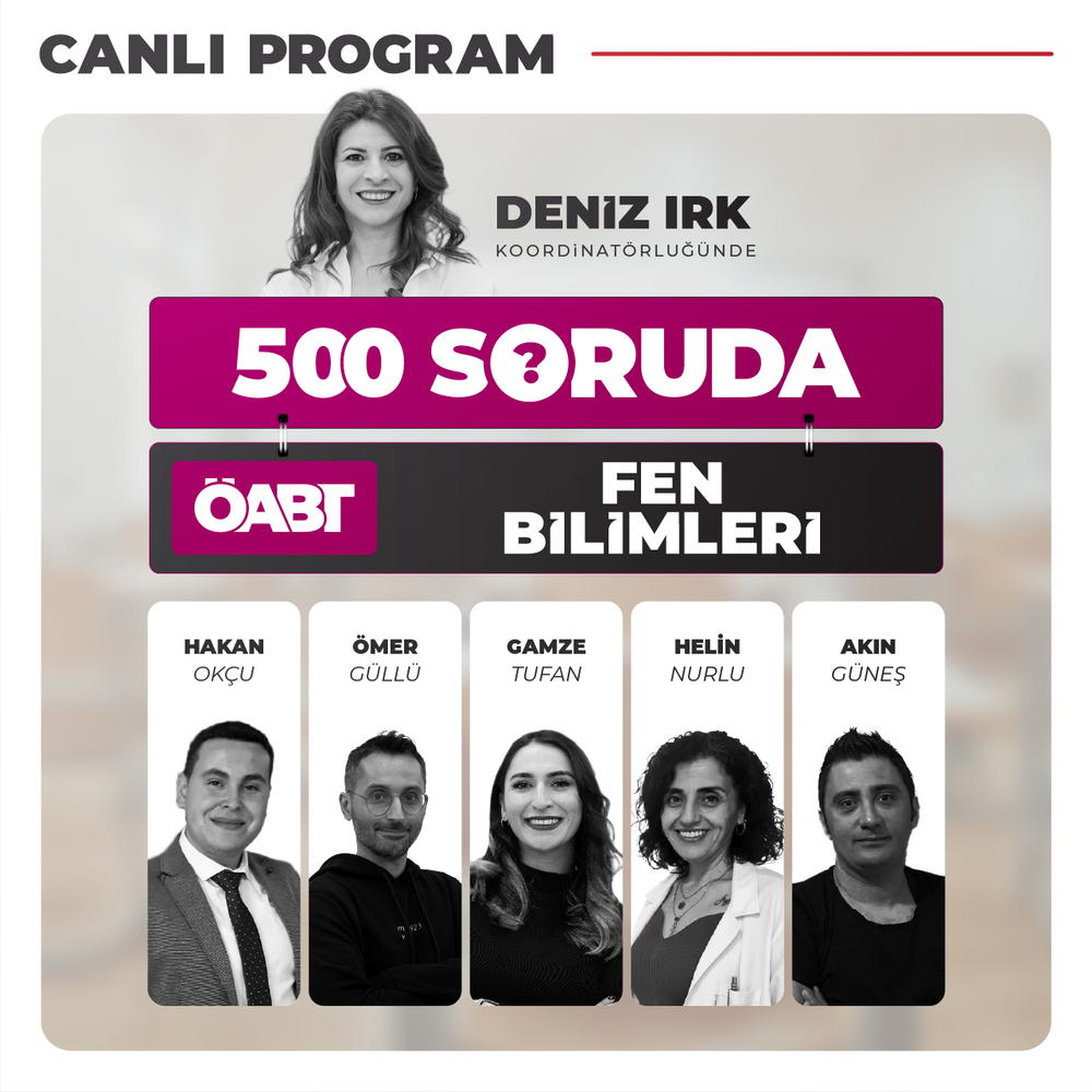 500 Soruda Fen Bilimleri ÖABT | Canlı Program