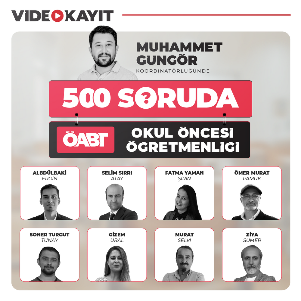 500 Soruda Okul Öncesi ÖABT | Video Kayıt