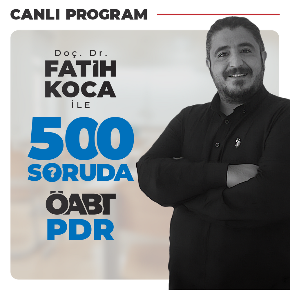 500 Soruda PDR ÖABT | Canlı Program