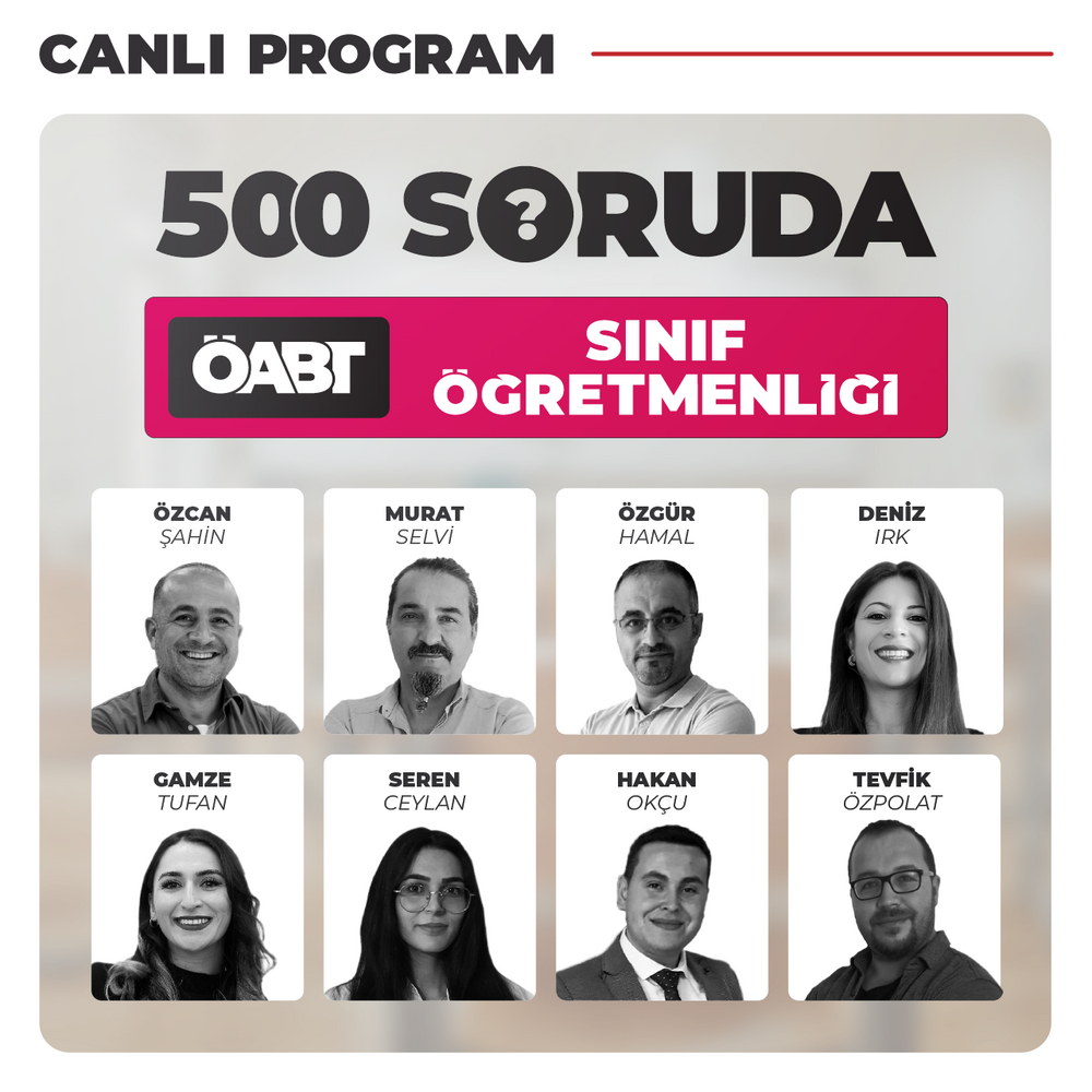500 Soruda Sınıf ÖABT | Canlı Program