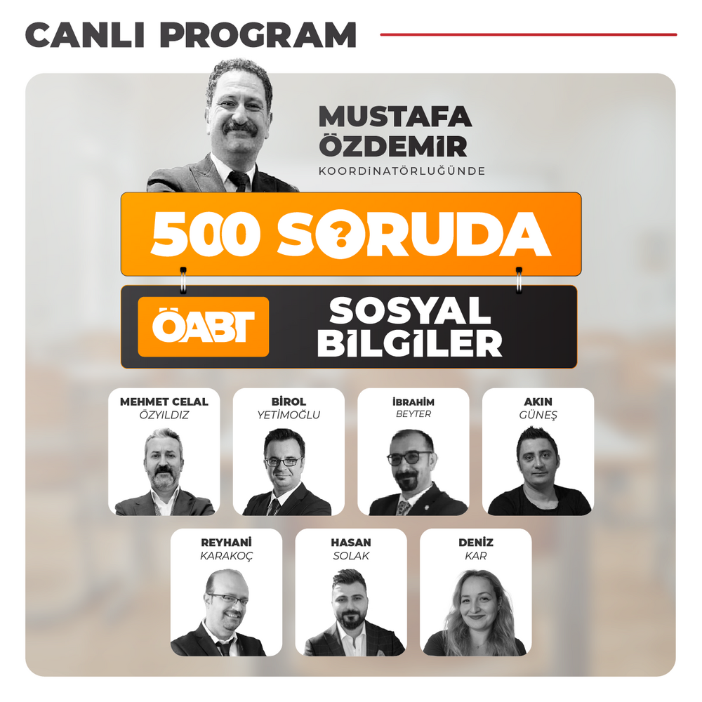 500 Soruda Sosyal Bilgiler ÖABT | Canlı Program