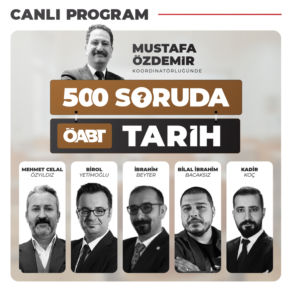 500 Soruda Tarih ÖABT | Canlı Program