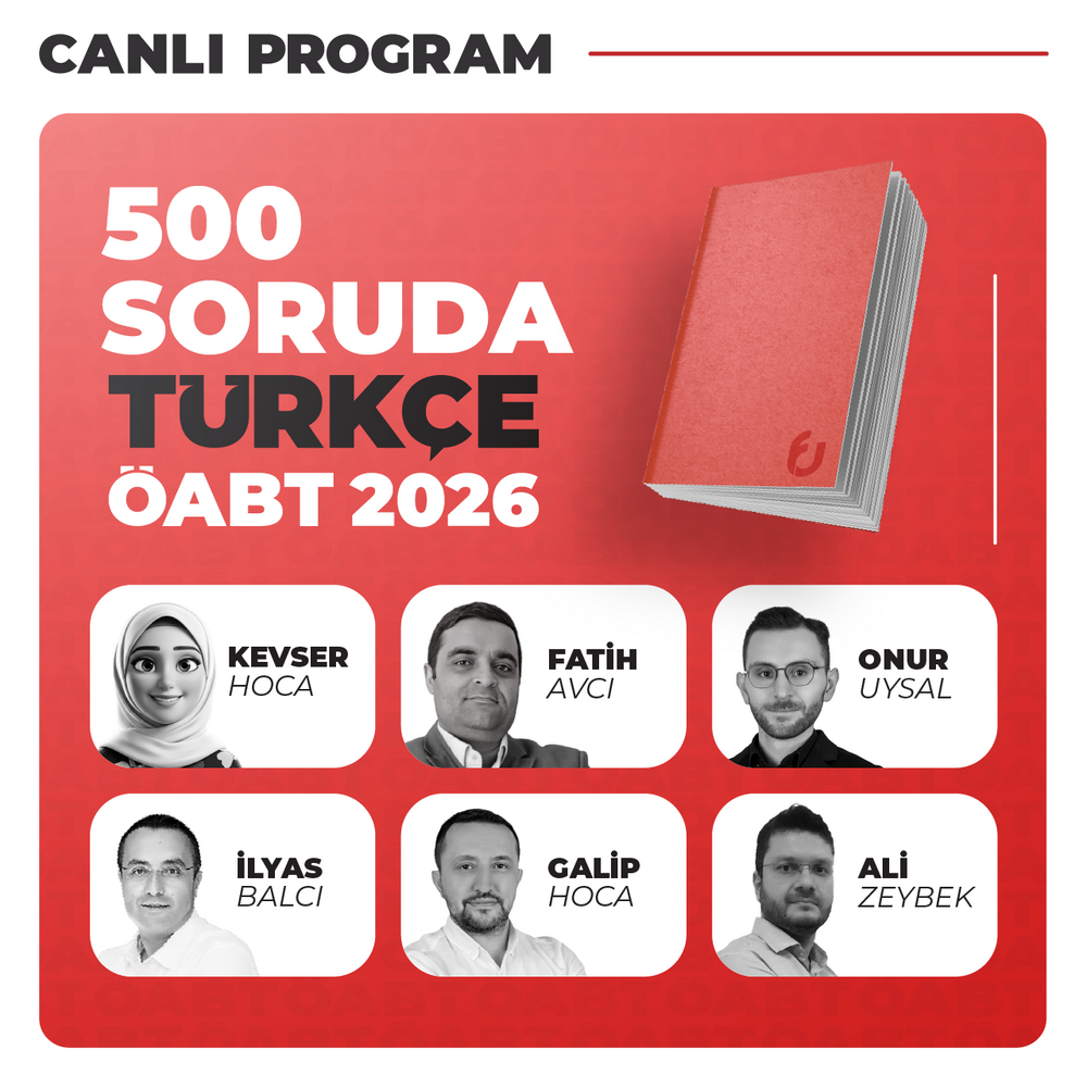 500 Soruda Türkçe ÖABT 2026 | Canlı Program