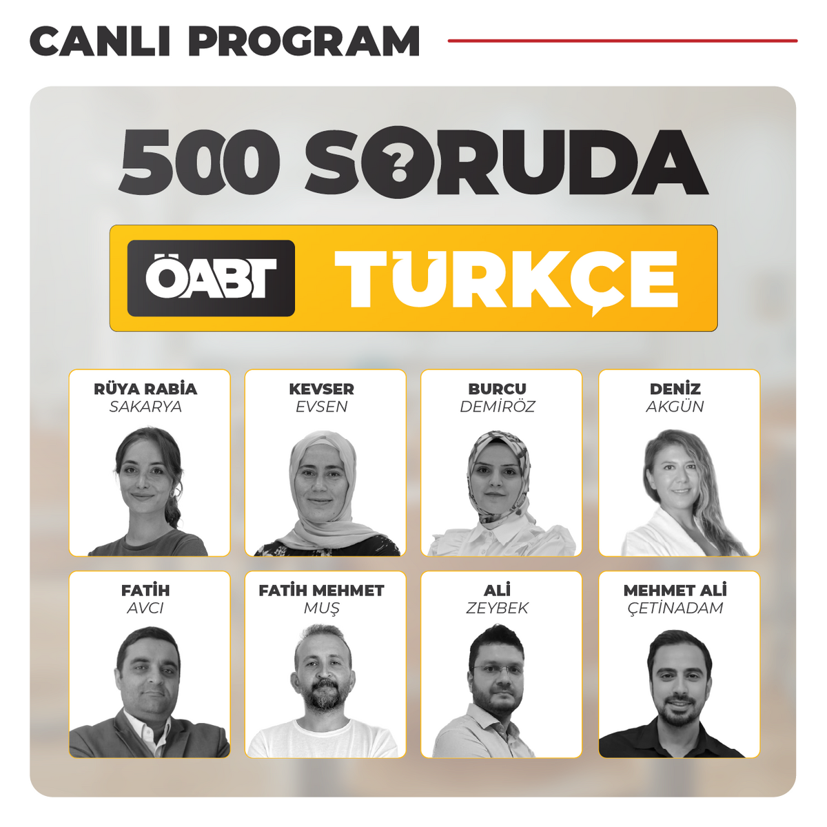 500 Soruda Vıp Türkçe Öabt | Canlı Program