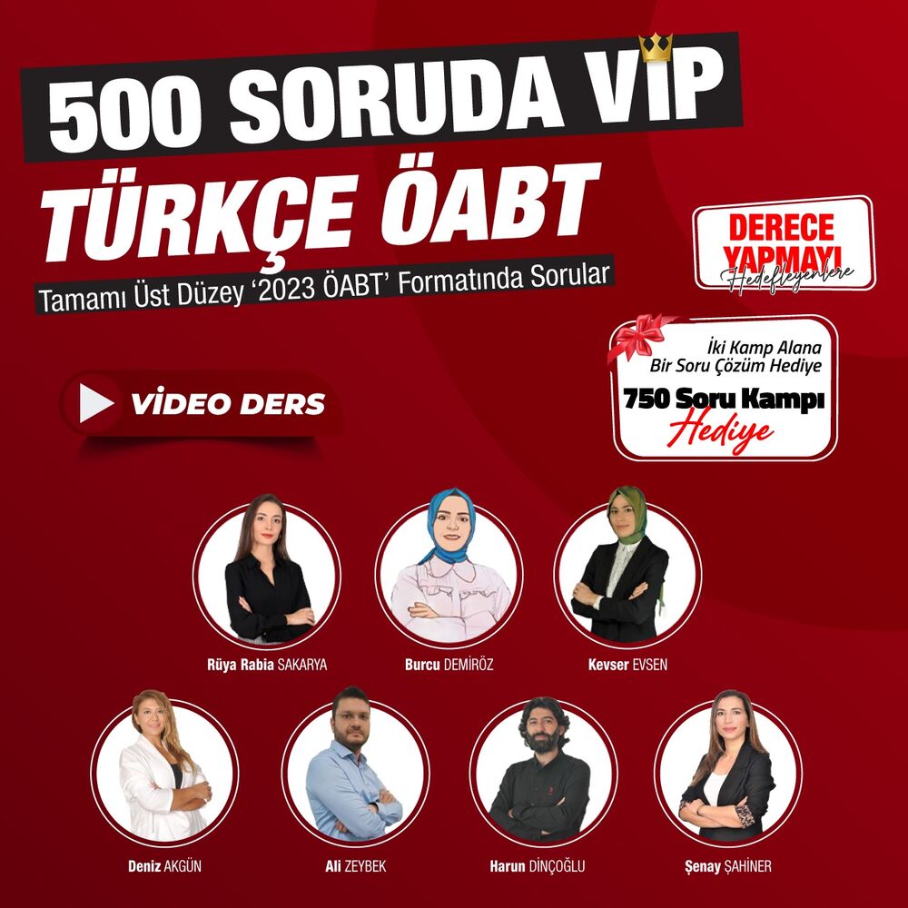 500 Soruda VİP Türkçe ÖABT | Video Ders