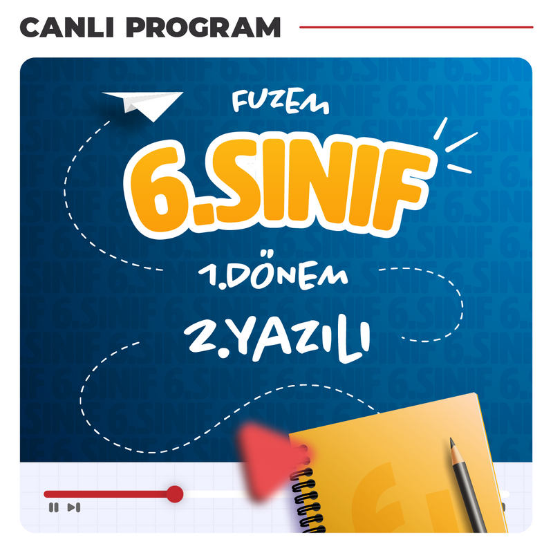 Farklı LGS - 6. Sınıf 1. Dönem 2. Yazılı Çalışmaları | Canlı Program