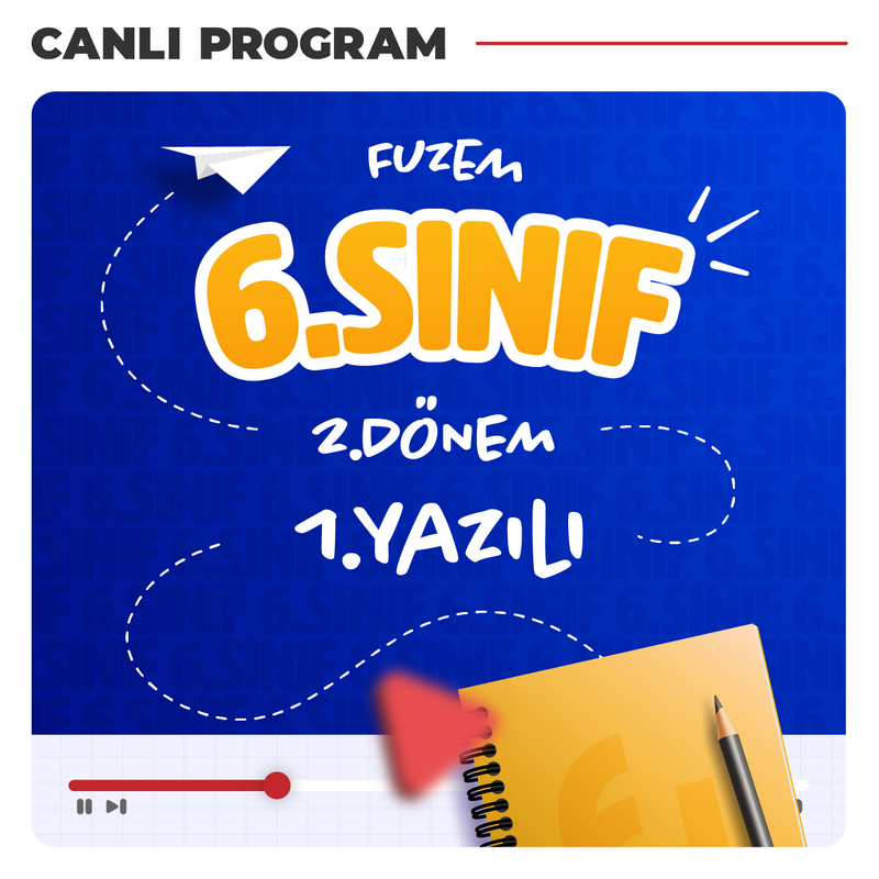 Farklı LGS - 6. Sınıf 2. Dönem 1. Yazılı Çalışmaları | Canlı Program