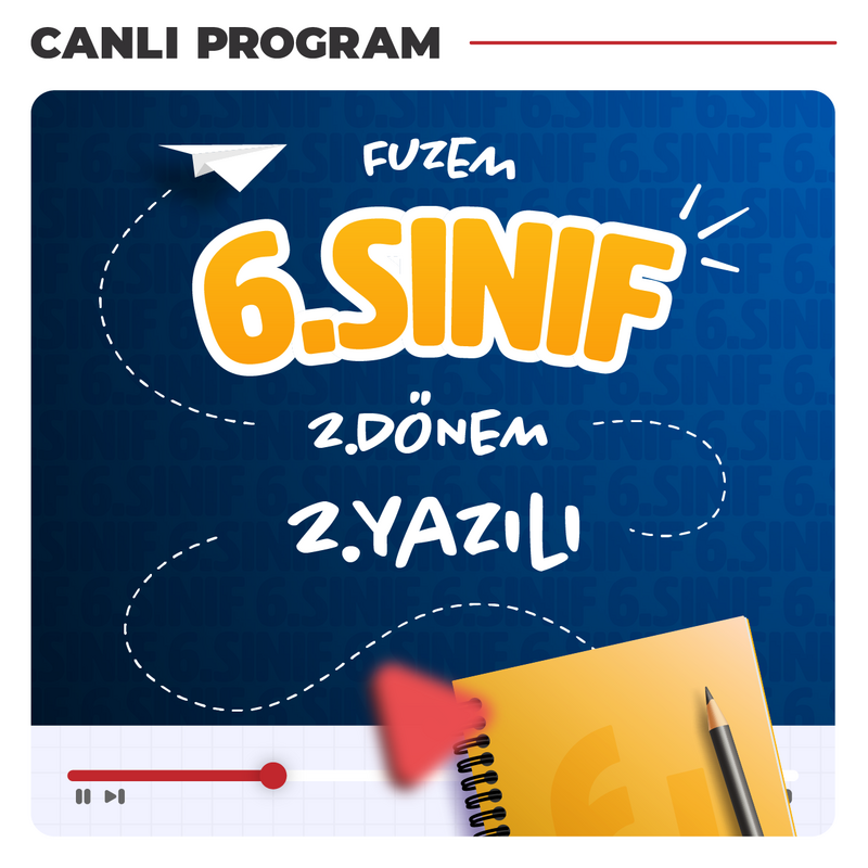 Farklı LGS - 6. Sınıf 2. Dönem 2. Yazılı Çalışmaları | Canlı Program