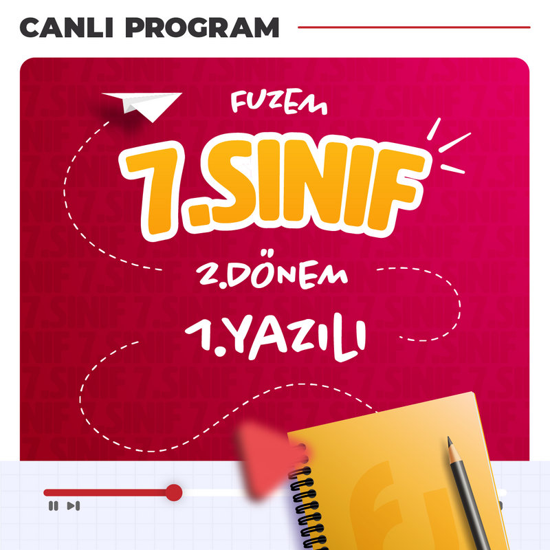 Farklı LGS - 7. Sınıf 2. Dönem 1. Yazılı Çalışmaları | Canlı Program