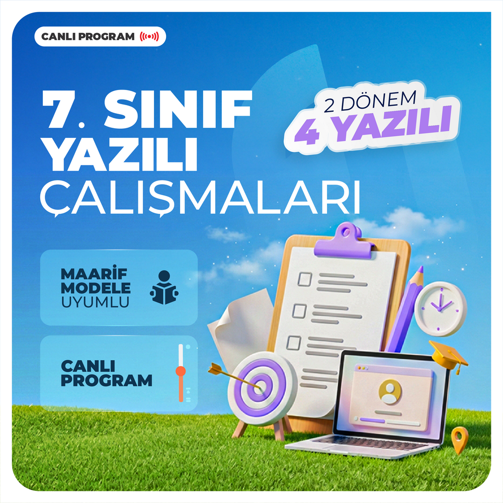 7. Sınıf Yazılı Çalışmaları 2027 | Canlı Program