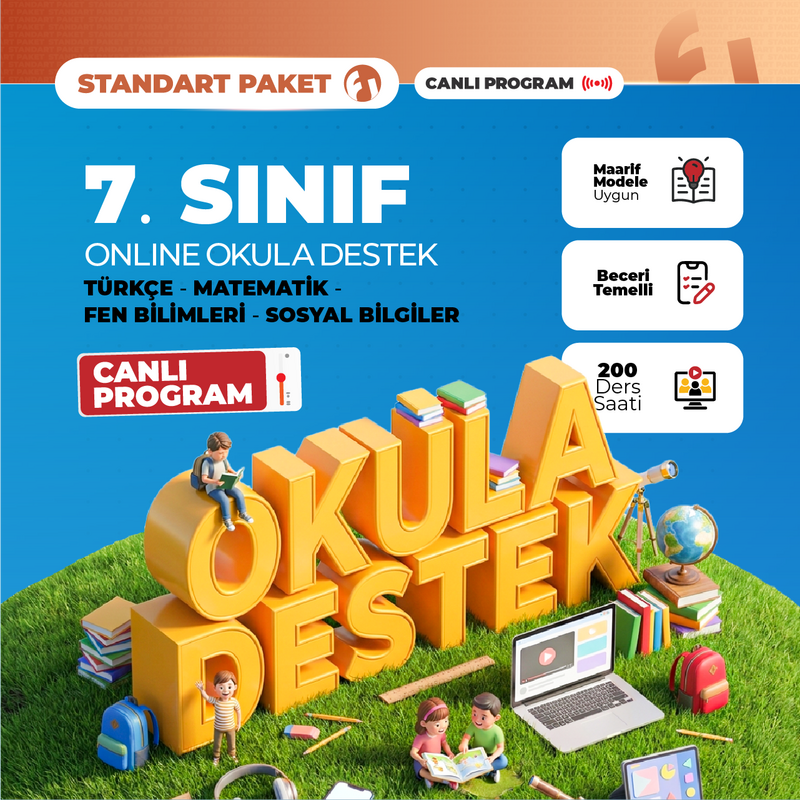 Farklı LGS - 7. Sınıf Online Okula Destek 2027 Standart Paket | Canlı Program