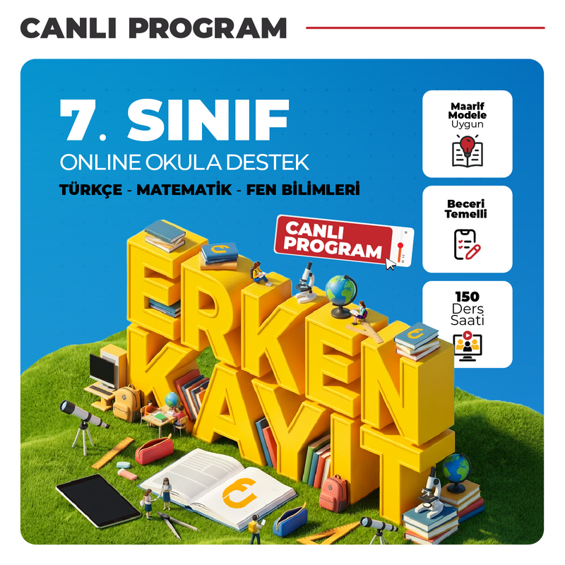 Farklı LGS - 7.Sınıf Online Okula Destek | Canlı Program