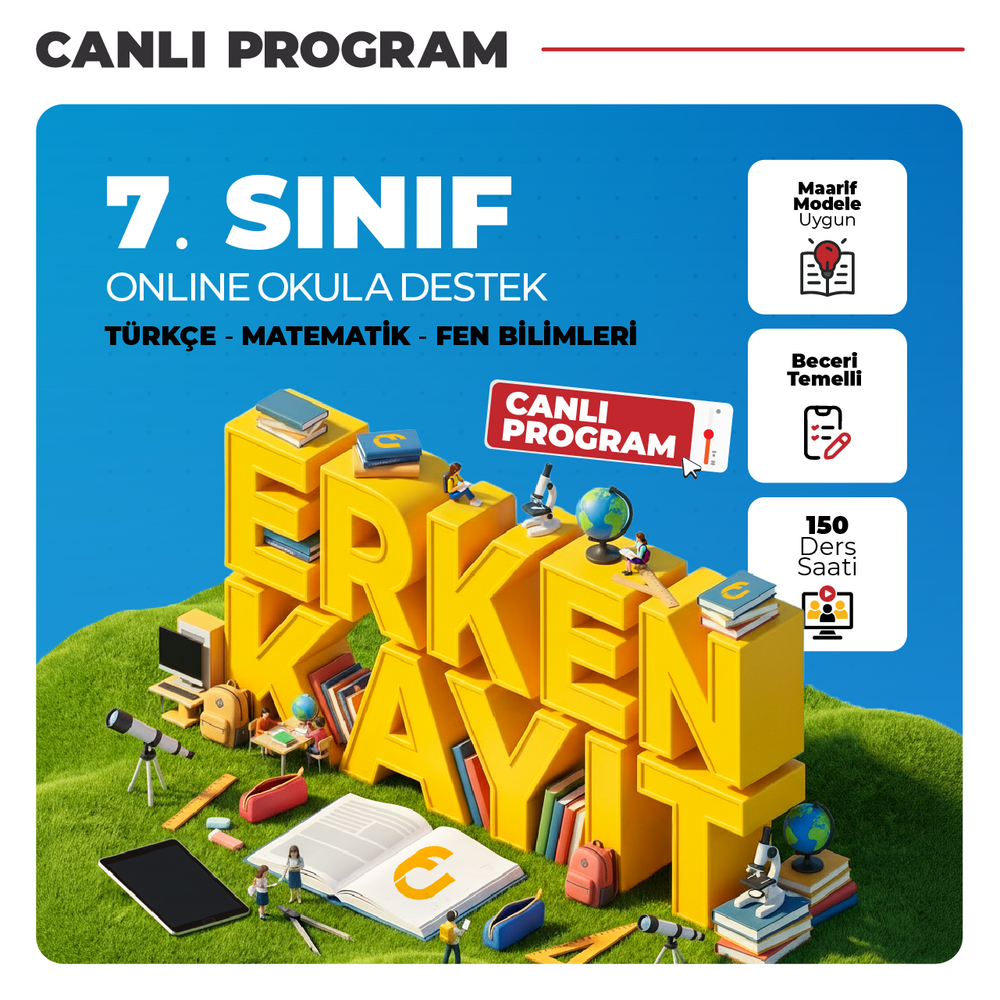 7.Sınıf Online Okula Destek | Canlı Program