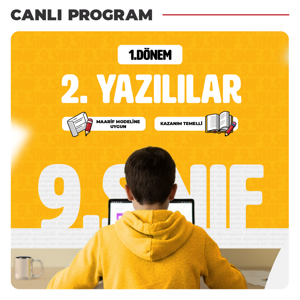 9. Sınıf 1. Dönem 2. Yazılı Çalışmaları | Canlı Program