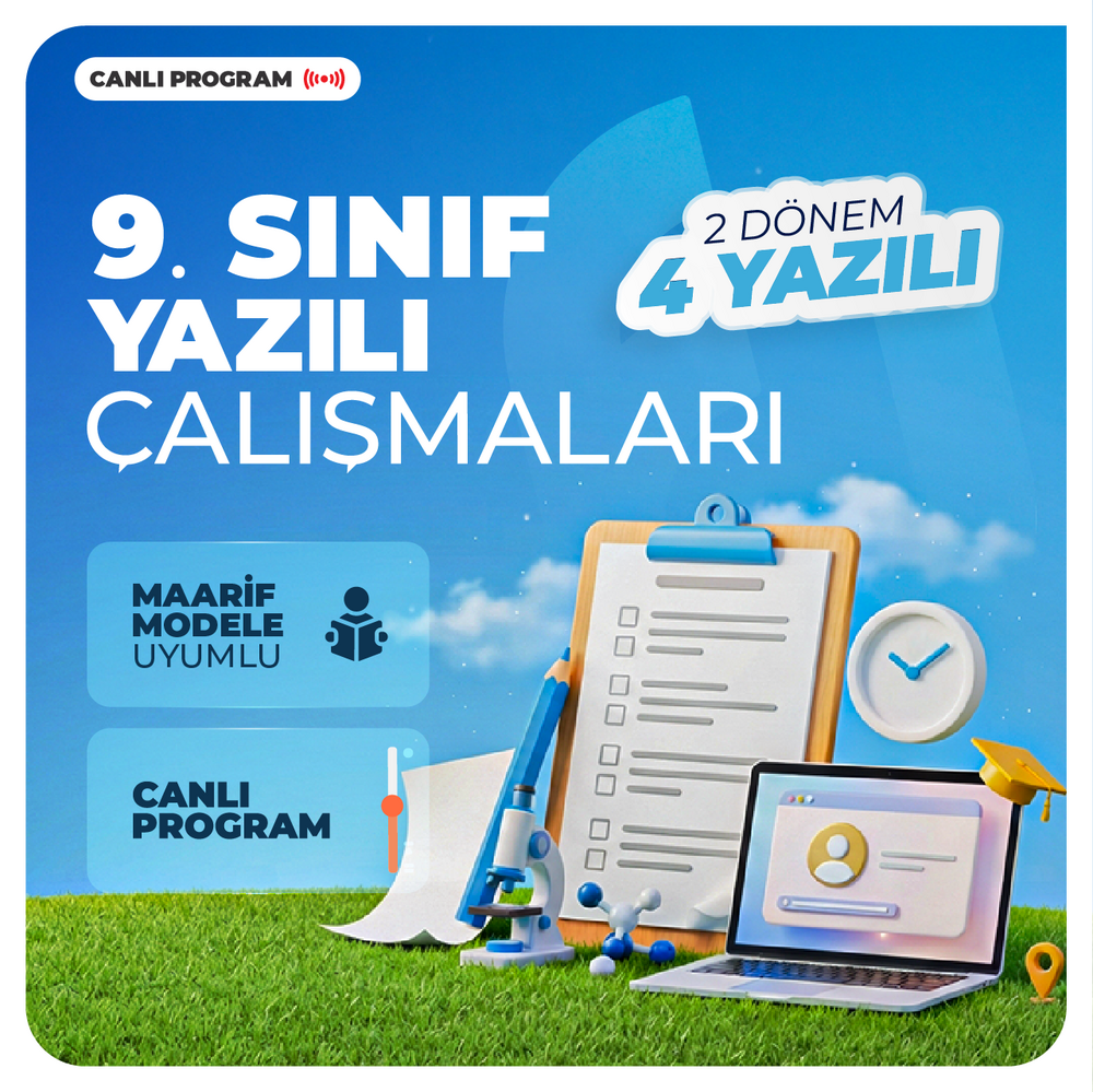 9. Sınıf Yazılı Çalışmaları 2027 | Canlı Program