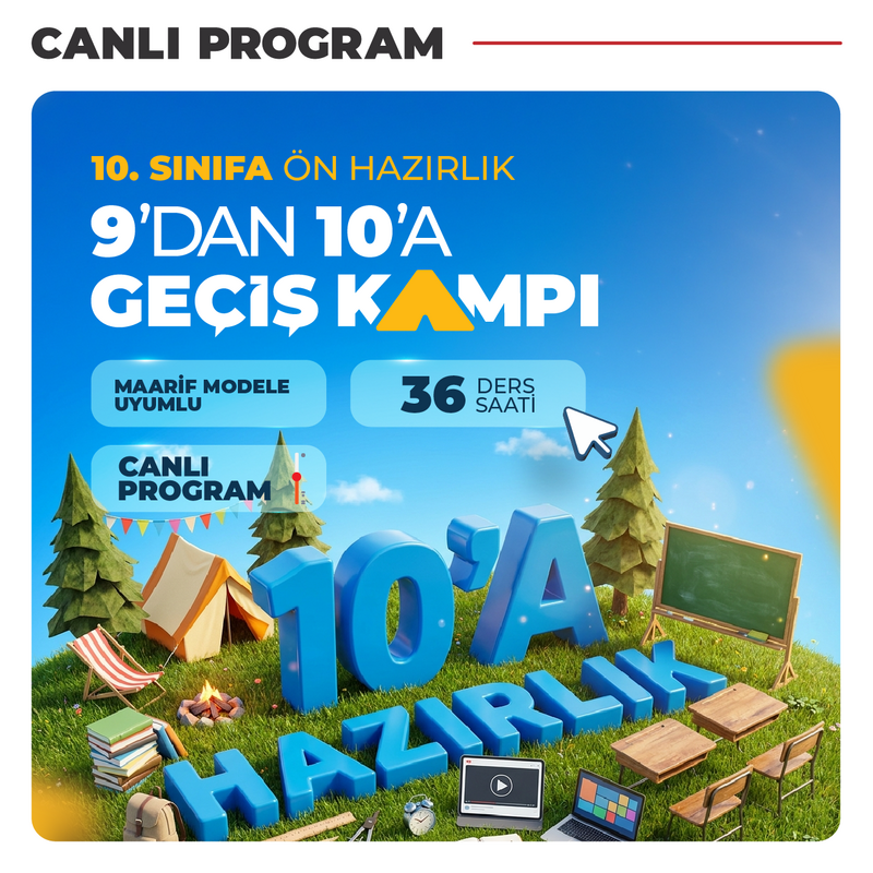 Farklı YKS - 9'dan 10'a Geçiş Kampı | Canlı Program