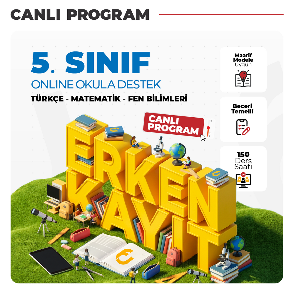 5.Sınıf Online Okula Destek | Canlı Program