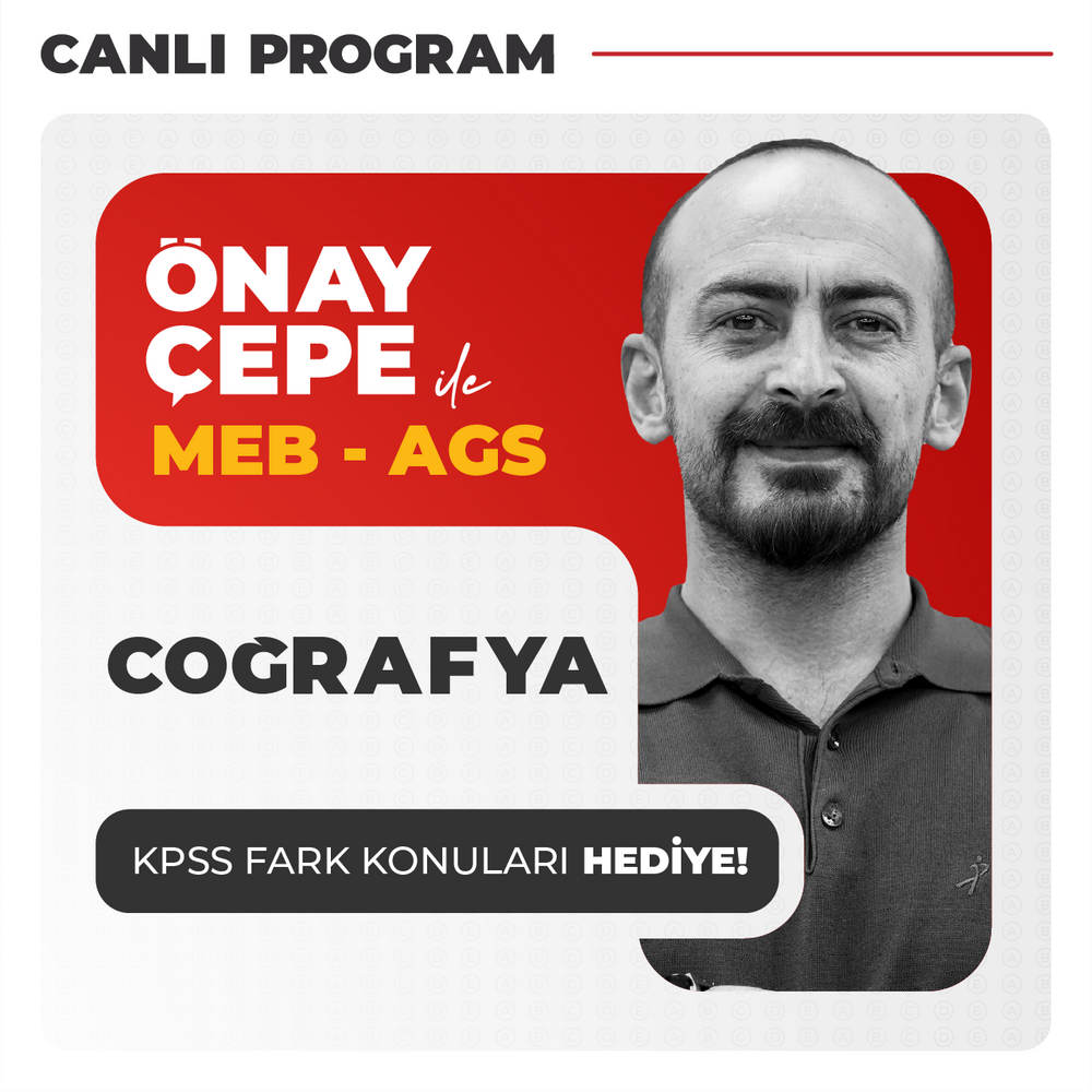 AGS Coğrafya 2026 | Canlı Program
