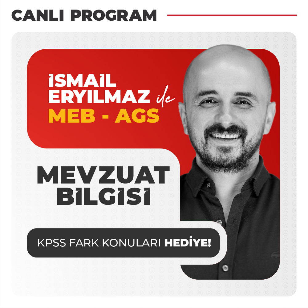 AGS Mevzuat Bilgisi 2026 | Canlı Program