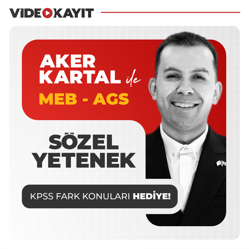 Farklı KPSS - AGS Sözel Yetenek 2026 | Video Kayıt