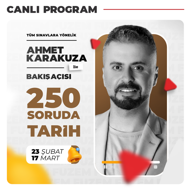 Farklı KPSS - Ahmet Karakuza ile 250 Soruda Tarih | Canlı Program