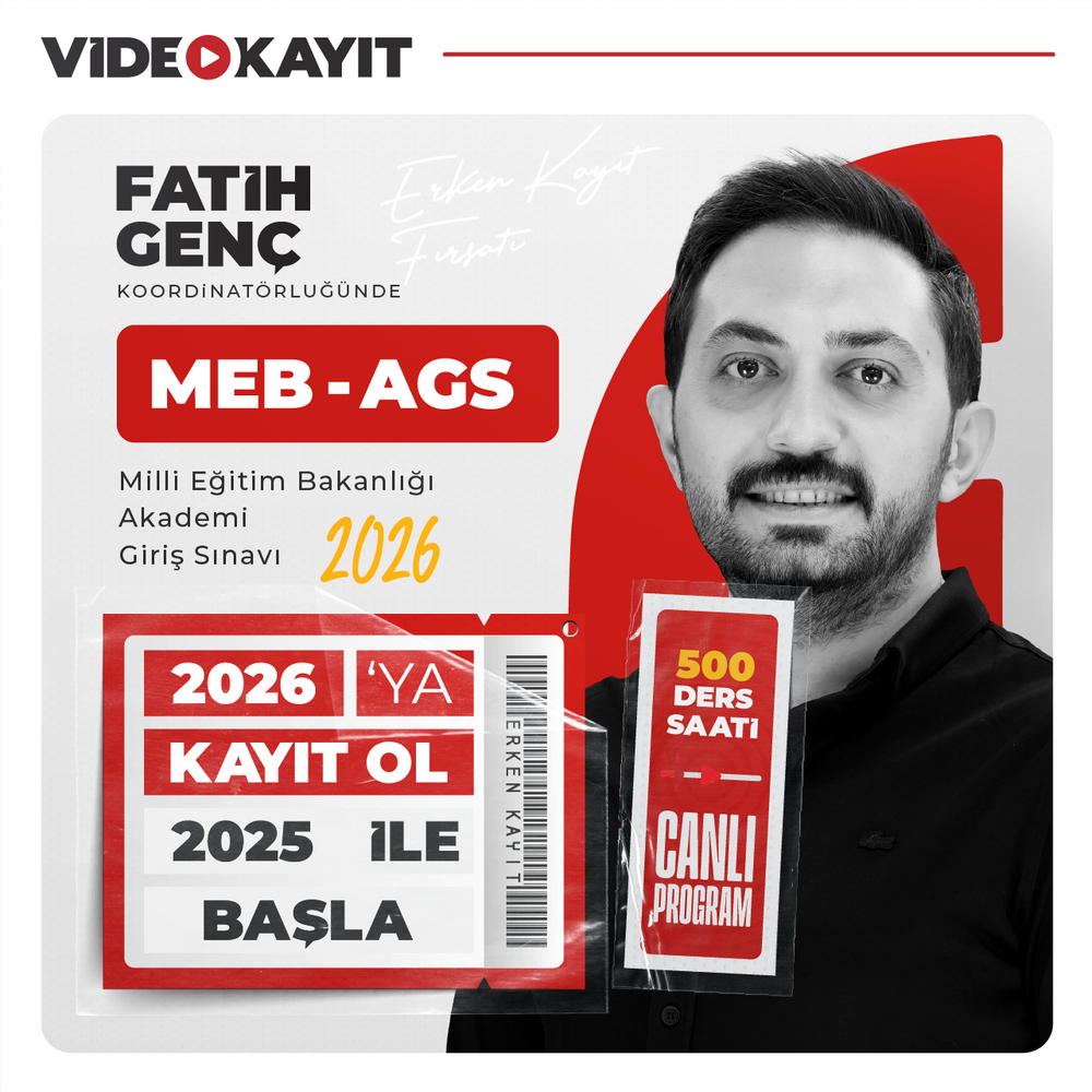 Akademi Giriş Sınavı MEB AGS 2026 | Video Kayıt