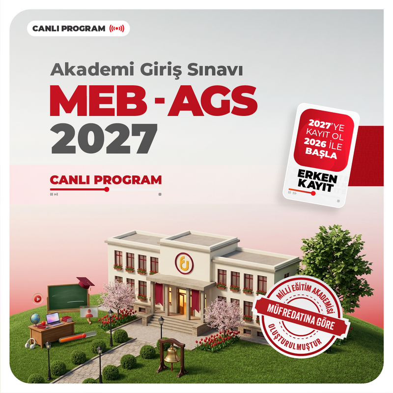 Farklı AGS - Akademi Giriş Sınavı MEB AGS 2027 | Canlı Program