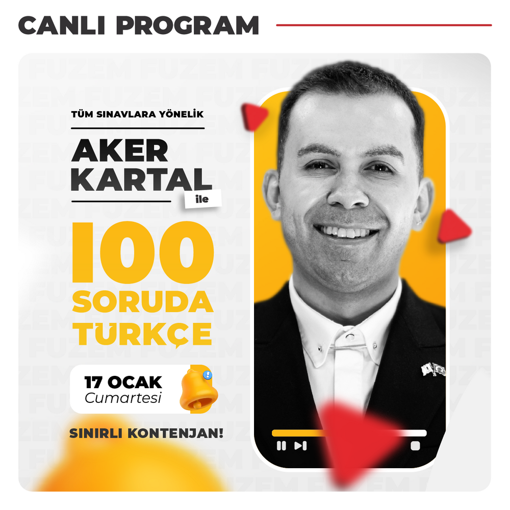 Aker KARTAL ile 100 Soruda Türkçe | Canlı Program