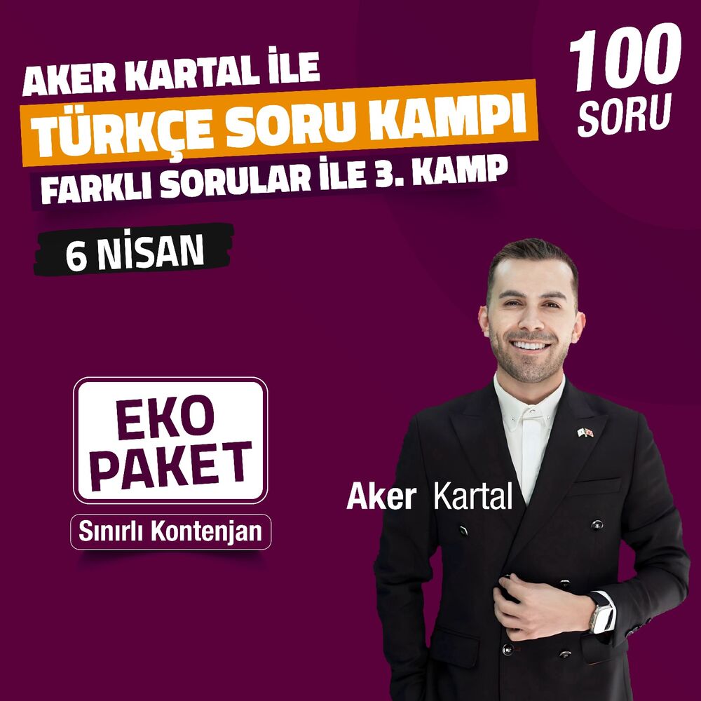Aker KARTAL ile Türkçe Soru Kampı | Farklı Sorular İle 3. Kamp