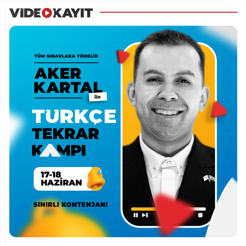 Aker KARTAL ile Türkçe Tekrar Kampı | Video Kayıt