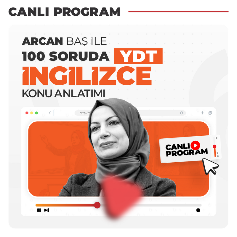 Farklı YKS - Arcan Baş ile 100 Soruda YDT İngilizce | Canlı Program