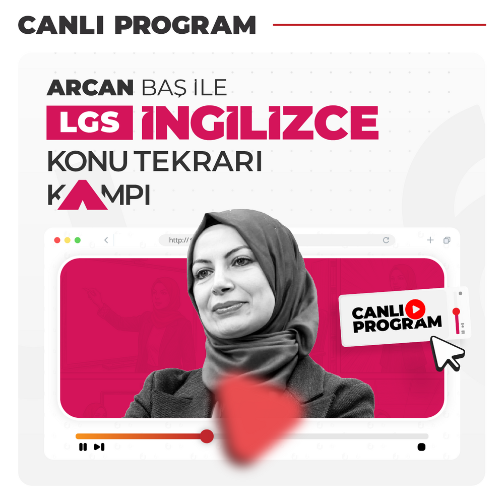 Arcan Baş ile LGS İngilizce Konu Tekrarı Kampı | Canlı Program