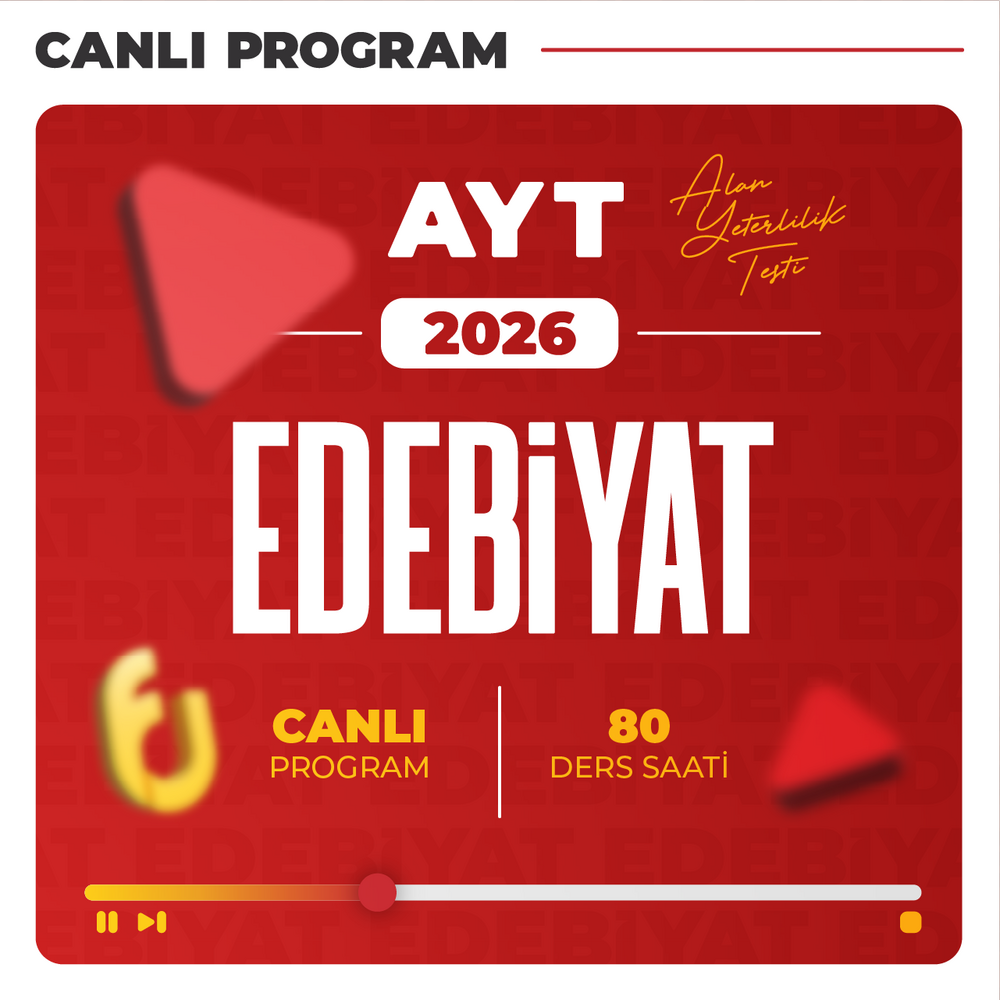 AYT Edebiyat 2026 | Canlı Program