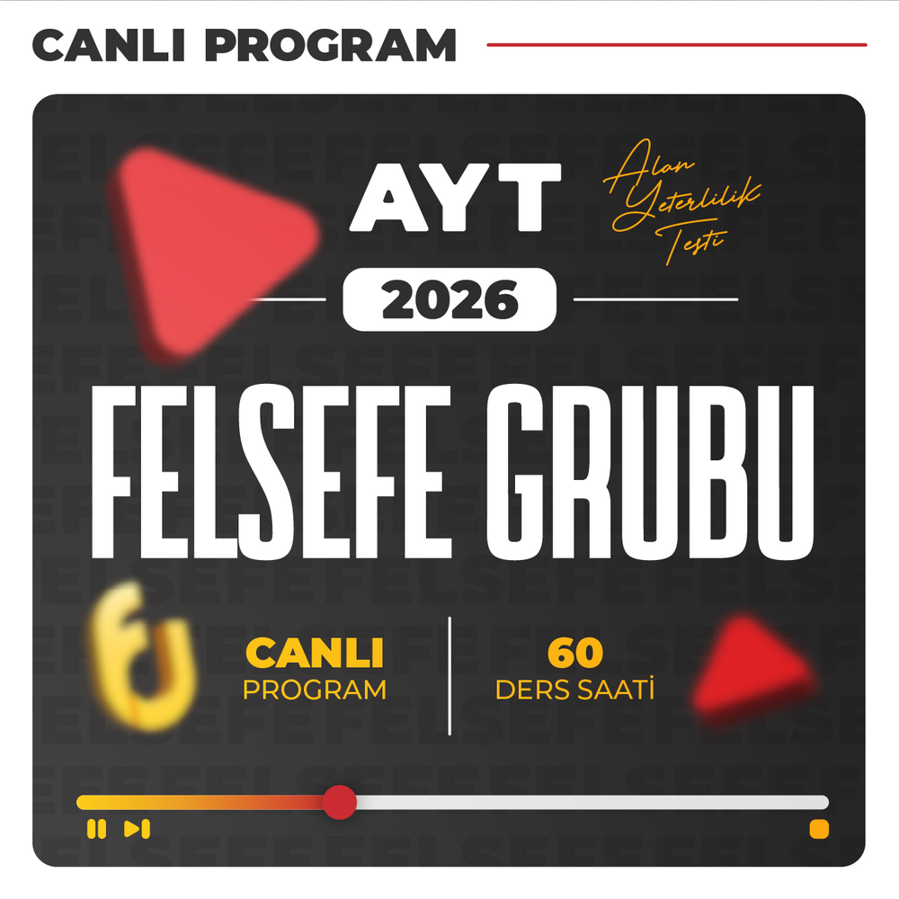 AYT Felsefe Grubu 2026 | Canlı Program