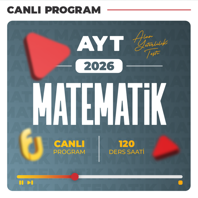 Farklı YKS - AYT Matematik 2026 | Canlı Program