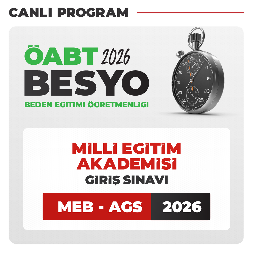 Beden Eğitimi ÖABT + AGS 2026 | Canlı Program