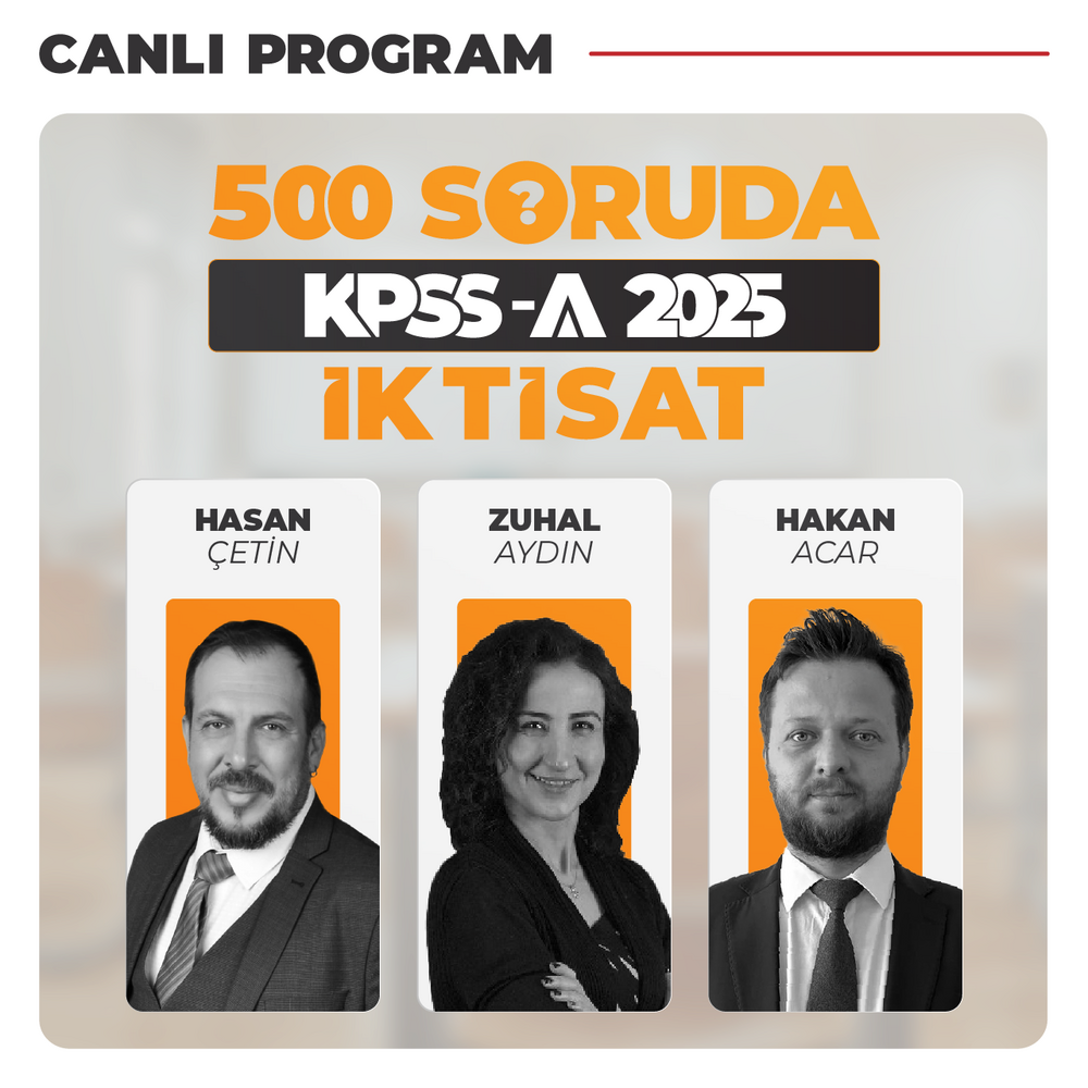 500 Soruda KPSS A İktisat | Canlı Program
