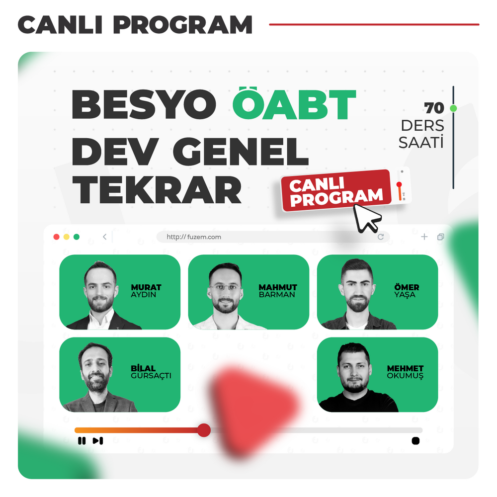 Besyo ÖABT 2026 DEV Genel Tekrar | Canlı Program