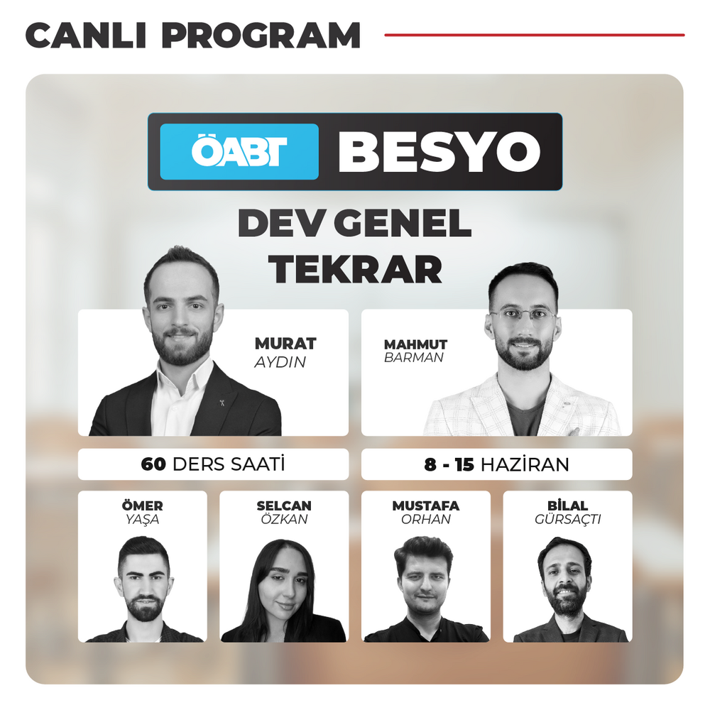 Besyo ÖABT DEV Genel Tekrar | Canlı Program