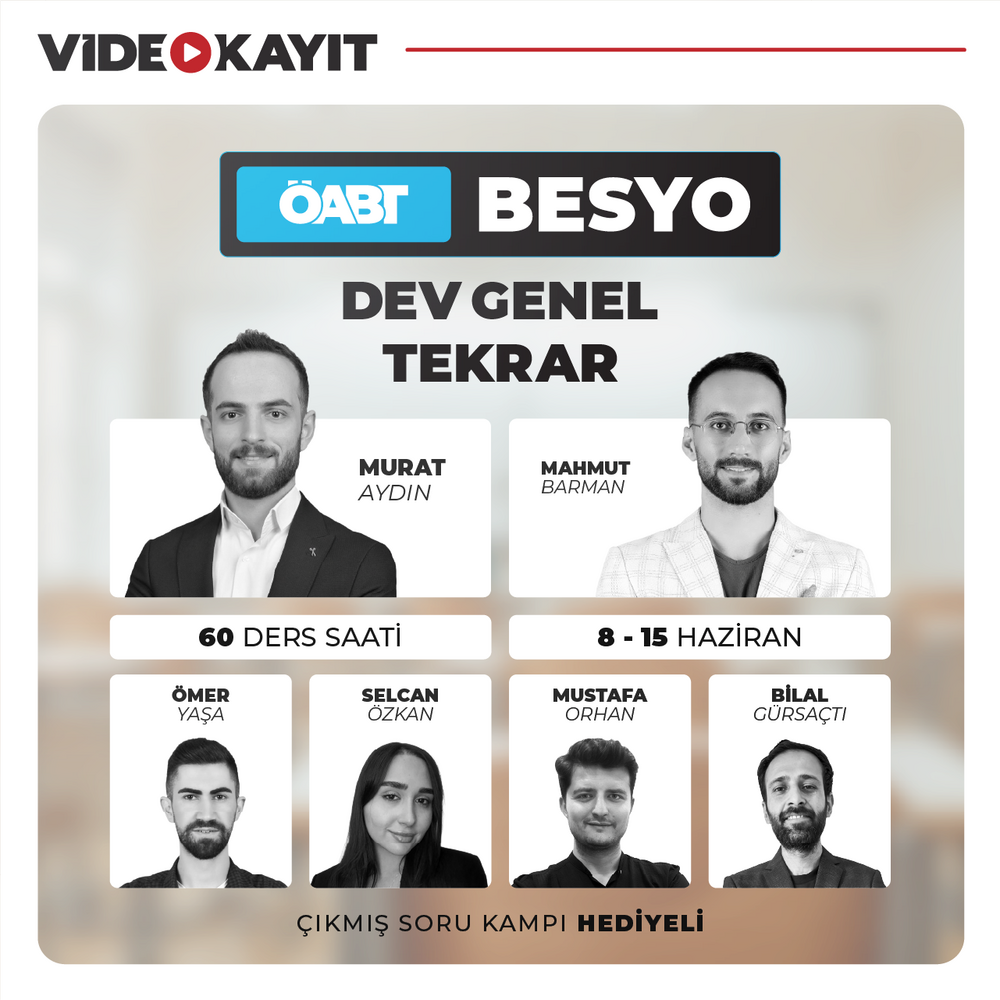 Besyo ÖABT DEV Genel Tekrar | Video Kayıt
